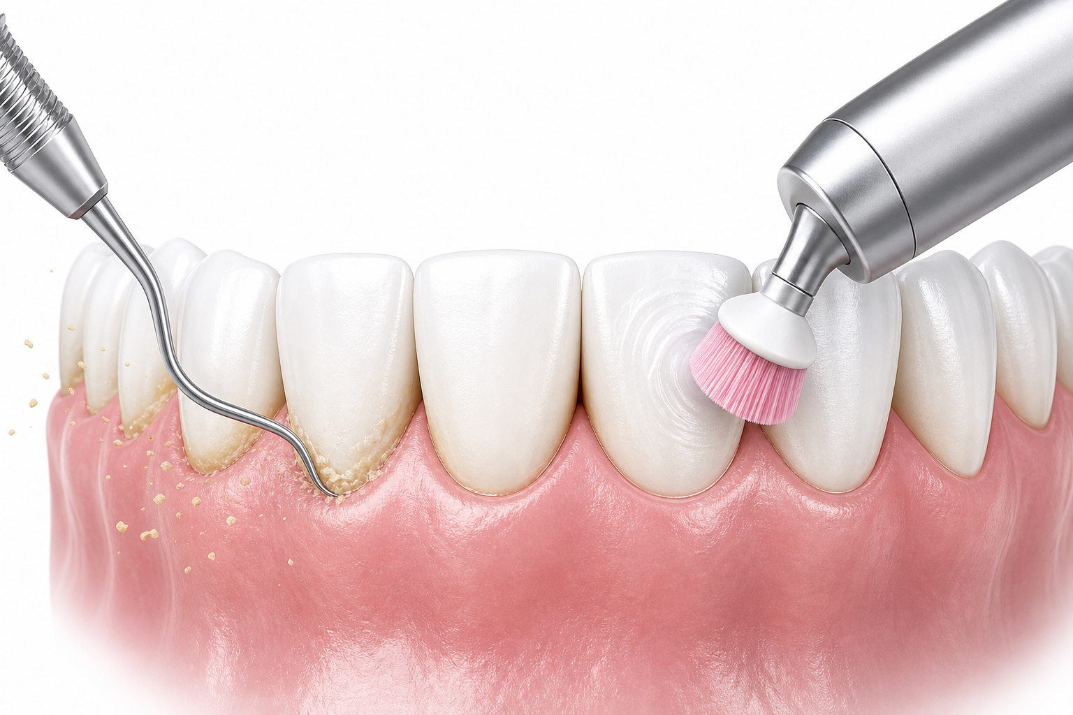 Deep Cleaning procedure illustration at Doctor Dental in Tujunga