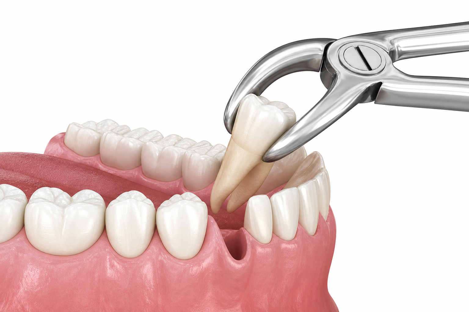 Tooth Extraction procedure illustration at Doctor Dental in Tujunga